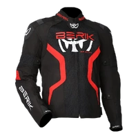 Berik Mens Vivere  Summer Textile Motorcycle Jacket Black Red
