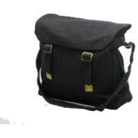 BGA Rivet Motorcycle Haversack Bag Black Medium