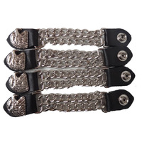BGA Chrome Chain Vest Extenders with Eagle