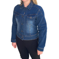 BGA Vixen Women's Protective Denim Jacket Blue