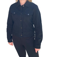 BGA Vixen Women's Protective Denim Jacket Black