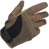 Biltwell Moto Motorcycle Textile Gloves Brown/Orange