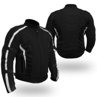 BGA Chicane Motorcycle Textile Jacket Black/White