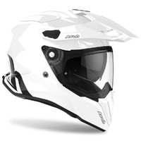 Airoh Commander Adventure Motorcycle Helmet Gloss White