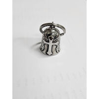 Cross and Wings Down Motorcycle Guardian Bell New