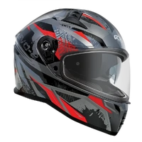 RXT EVO 2 Rune Internal Visor Black Red Grey Helmet