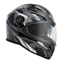 RXT EVO 2 Rune Internal Visor Black Grey White Helmet