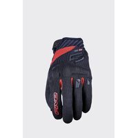 Five RS3 Evo Urban Motorcycle Gloves Black/Red