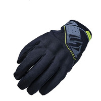 Five 5 RS Weatherproof Motorcycle Gloves Black/Fluro