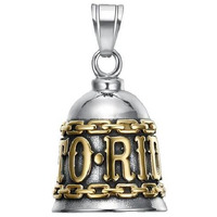 Golden Live 2 Ride Motorcycle Guardian Bell New