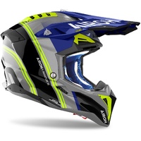 Airoh Aviator 3 Carbon MX Off Road Moto Helmet Hima Blue