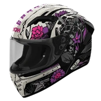 Airoh Connor Bloom Pink Flower Motorcycle Helmet