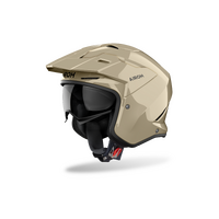 Airoh Kombakt Urban Jet Motorcycle Helmet Mocha Gloss