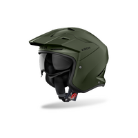 Airoh Kombakt Urban Jet Motorcycle Helmet Military Green