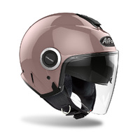 Airoh Helios Open Face Screen Internal Visor Helmet Rose Metallic