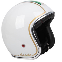 RXT Classic Open Face Helmet White Italy Graphic