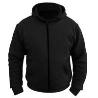 BGA Alpha Protective Kevlar Lined Motorcycle Hoodie Black