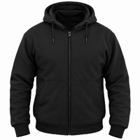 BGA Alpha Protective Kevlar Lined Motorcycle Hoodie Black