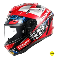 Kabuto F17 GP MIPS Michele Pirro FIM Approved Helmet Red Blue