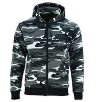 BGA Alpha Protective Motorcycle Hoodie Grey Camo