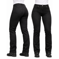 BGA Storm Ladies Kevlar Stretch Motorcycle Jeans Black