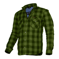 BGA Boston HD Flannel Motorcycle Shirt Army Green/Black