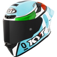 KYT TT Revo Leopard Replica Motorcycle Helmet