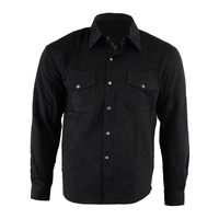 BGA Ladies Exo Rider Kevlar Lined Motorcycle Shirt Black