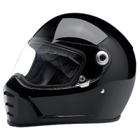 Biltwell Lane Splitter Motorcycle Helmet Gloss Black