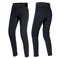  GREAT BIKERS GEAR - Motorcycle Leggings Ladies Protective  Lining Women Short Leg Black : Automotive