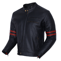 BGA The Rocker Motorcycle Jacket Black/Oxblood