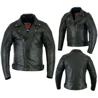 BGA Brando No Buckle Motorcycle Leather Jacket