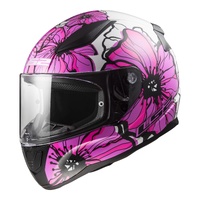 LS2 FF353 Rapid II Helmet Poppies Pink Motorbike Helmet