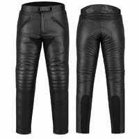 BGA Nowra Men Motorcycle Leather Touring Pants Black