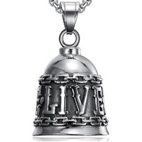 Live to Ride Motorcycle Guardian Bell New