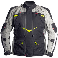Motodry Advent-Tour Trekker Motorcycle Jacket Black/Grey Fluro