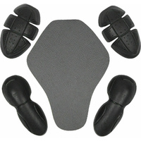 CE Removable Armour Elbows and Shoulders and High Density Spine Guard Protector