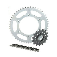 KAWASAKI KLX250S 09 - 18 CHAIN AND SPROCKET KIT 14T FRONT / 42T REAR STEEL CHEAP