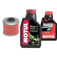 HONDA CRF250R SERVICE KIT MOTUL 3100 AND TRANS OIL WITH HI FLO FILTER 2002-2018