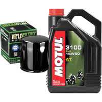 HARLEY DAVIDSON V-ROD 1250 MOTUL 3100 OIL & HI FLO FILTER SERVICE KIT 2004-2017