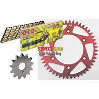 HONDA CR250 00-07 TOP QUALITY DID X-RING CHAIN AND RK SPROCKET KIT ALLOY RED