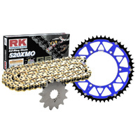 HUSKY FC250 14-17 PREMIUM RK X-RING CHAIN SPROCKET KIT BLUE TWIN RING LONGLIFE