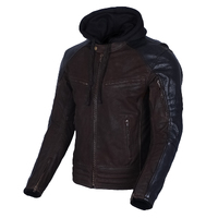 BGA Cobar Nubuck Leather Jacket Brown