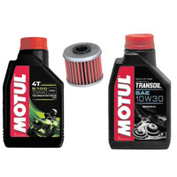Honda CRF250X Service Kit Motul 5100 and Trans Oil and K&N Filter 2004-2016