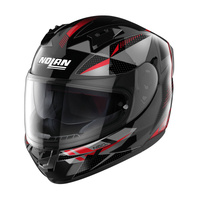 Nolan N60-6 Full Face Wiring Motorcycle Helmet Black Red Silver