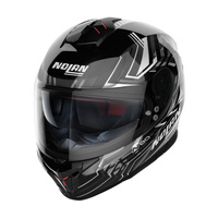 Nolan N808 Turbolence Black White Motorcycle Helmet