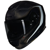 Nolan X903 Full Face Intrigo Grey Black Carbon Helmet