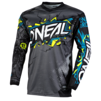 O'Neal Element Villain Youth MX Jersey Grey/Black