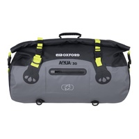 Oxford Aqua T30 Roll Bag Waterproof Black Grey Fluro