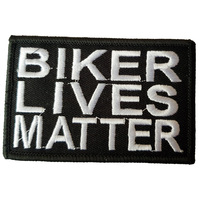 Biker Lives Matter Fabric Motorcycle Patch